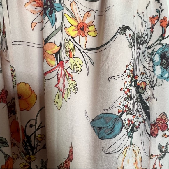 Rebecca Taylor 100% silk floral dress lined. - Picture 2 of 8